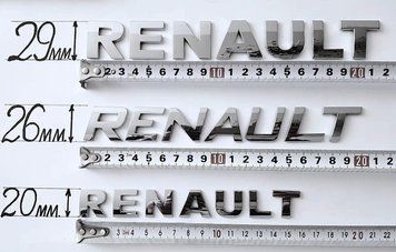 Купити Напис "RENAULT" літерами хром 1551006743 в інтернет-магазині Avtoaks
