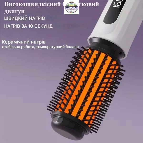 Купить Беспроводная электрощетка с подогревом для укладки волос с трехуровневой регулировкой температуры 2906548172 в интернет-магазине Avtoaks