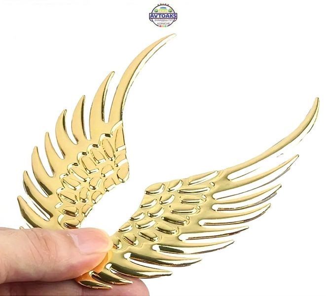 Купить Металлическая 3d наклейка "Крылья Ангела" на авто и мото Золото 2423098053 в интернет-магазине Avtoaks