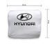 Чехлы на подголовник Hyundai белые с черным логотипом 2 шт. 2864264569 фото 2