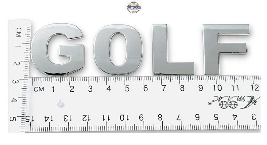 Купити Напис "GOLF" хром 1359208414 в інтернет-магазині Avtoaks