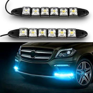 Купить Гибкая LED ДХО голубой свет 6 SMD 5050 2 шт 2884000488 в интернет-магазине Avtoaks