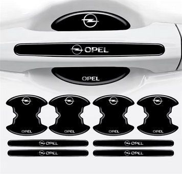 Купити Захисні силіконові наклейки на ручки дверей Opel чорний глянець 8 шт. 3003470890 в інтернет-магазині Avtoaks