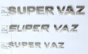 Купити Напис "SUPER VAZ" літерами хром 1232844749 в інтернет-магазині Avtoaks
