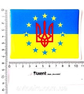Купити Наклейка герб України в Євроспільноті силіконова 1663186641 в інтернет-магазині Avtoaks